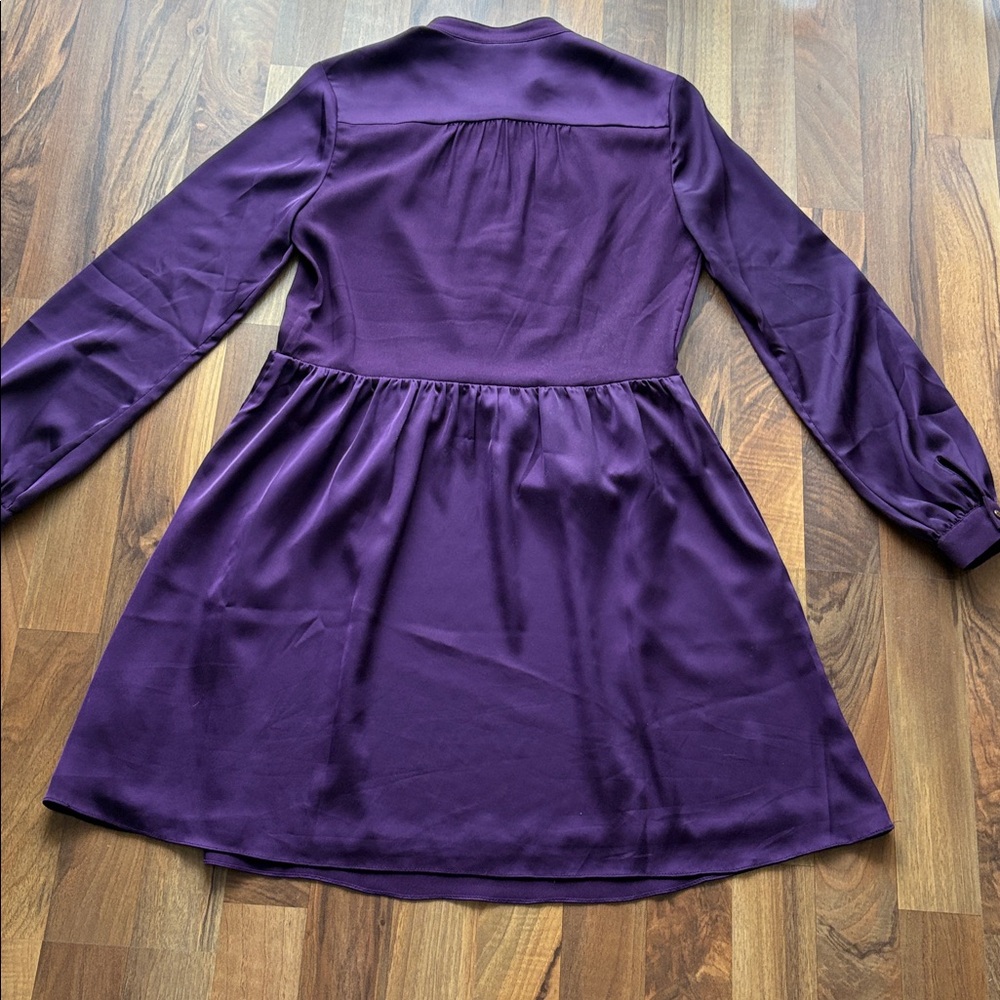 Juicy Couture Woman’s Size 2 Deep Purple Long Sleeve Dress - Picture 5 of 10